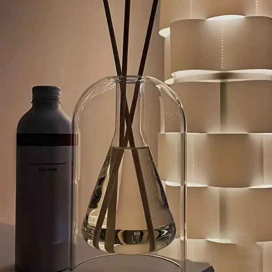 Glass Aroma Diffuser Vase with Bamboo Sticks