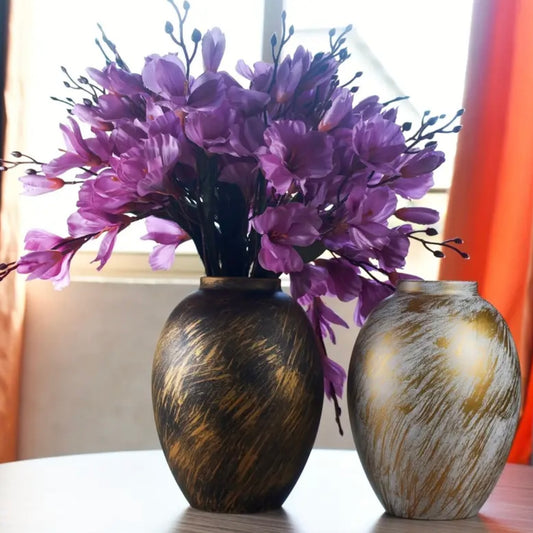 Rustic Metal Vase for Home Decor