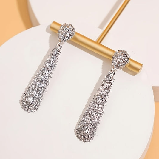 Zirconia Drop Luxury Earrings